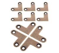 Zerodeko 10 Pièces Équerre d'angle de L en Cuivre Épais, 1'' X 1'', pour Cadres Photo et Commodes, Installation sans Joint, Décoration Raffinée, Cuisines et Nouvelles Constructions