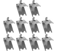 Zerodeko 10 Pièces Lot de Clips Support Étagère Acier Inoxydable Épais Crochets Résistants pour Congélateur et Réfrigérateur Support Pratique et Sécurisé pour Clayette Frigorifique