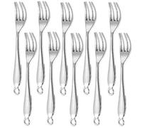 Zerodeko 10 pièces Mini Charms Métal Fourchette Vintage pour Fabrication de Bijoux DIY Pendentifs Accessoires Cuisine Résistants à Usure