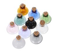 Zerodeko 10 pièces Mini Glass Bottles with Cork Stoppers Tiny Vials for DIY Crafts Wedding Favors Party Decor and Keepsakes Small Glass Jars for Essential Oils and Spices