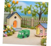 Zerodeko 10 Pièces Miniature Trash Truck Models Authentic Tiny Vehicle Ornaments for DIY Micro Landscape and Small Scale Scene Decoration for Home Office and Craft Displays