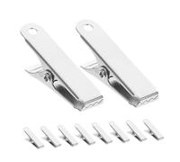 Zerodeko 10 pièces Pinces Crocodile Métalliques Mini Pinces Ressort Robustes Fer pour Gestion Câbles Fixation Fils Maison Bureau Atelier