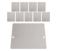 Zerodeko 10 Pièces Plaque de Mica pour Micro-ondes, Panneau Isolant en Mica 104x85, Argenté, Ignifugé, Isolation Thermique, Compatible Four à Micro-ondes, Réparation D'appareil