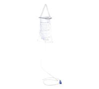 Zerodeko 10 Pièces Système de Nettoyage Intime Douchette Wc en Pp Blanc, Pochette Légère et Valve Coulissante pour Nettoyage Pratique et Stimulation du Côlon à Domicile