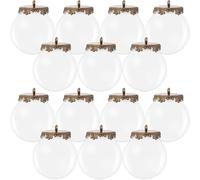 Zerodeko 10 Sets de Mini Boules en Verre Transparentes de 25 Mm avec Ouverture de 15 Mm, Légères et Créatives, pour Pendentifs DIY et Colliers