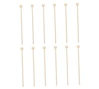 Zerodeko 100 Bâtons Décoratifs en Bois Beige, Sucette Décorative Élégante pour Table des Desserts, Fêtes et Festivals, Simple et Jolie
