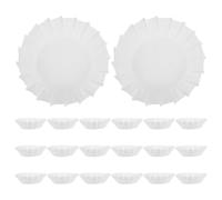 Zerodeko 100 caissettes à cupcakes : caissettes à gâteaux basques - Papier sulfurisé blanc épais en silicone pour muffins de 10 cm (4 pouces) - Idéales pour le thé, les anniversaires et les