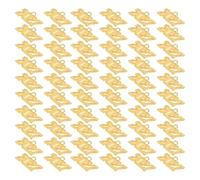 Zerodeko 100 Pièces Breloques pour Chapeau de Remise de Diplôme 2027 en Alliage Doré Finition Électrolytique Élégante, Surface Polie, pour Bracelets et Fêtes de Remise de Diplôme