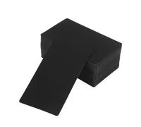 Zerodeko 100 Pièces Cartes de Message Rétro en Papier Kraft Noir, Bloc-notes DIY pour Mots Manuscrits, Cartes de Mots Personnalisées pour Présents et Décorations