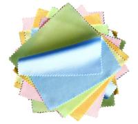 Zerodeko 100 Pièces Chiffon de Nettoyage Nettoie sans Rayer ni Laisser de Traces 10x10 Cm en Tissu Tricoté Doux, Facile à Transporter pour Lunettes et Objectifs Usage Personnel et
