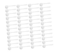 Zerodeko 100 pièces Cuillère de Mesure pour Poudre de Lait Set Manche Long Cuillère Doseuse Précise pour Café Protéines Épices et Pâtisserie Outil Compact pour