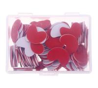 Zerodeko 100 Pièces Jetons de Comptage en Plastique PVC Cœur Rouge | Apprentissage 0 à 100, Addition Soustraction et Regroupement, Usage Familial ou Loisir, Lot Éducatif