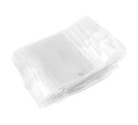 Zerodeko 100 Pièces Pochette Zippée Transparent PVC Sacs Autocollants Oxydation pour Bijoux Stockage Objets