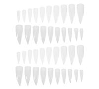 Zerodeko 1000pièces Faux Ongles Griffes Fins Transparents Capsules pour Extensions Ongles Faux à Coller pour Manucure Artificielle