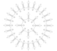 Zerodeko 100pcs Support de Carte Pcb en Nylon Blanc Résistant à L'oxydation Design de Verrouillage pour Montage sur Circuit Imprimé Industriel