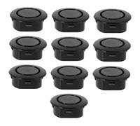 Zerodeko 10pcs Bouchons de Carrosserie de Pare-Chocs pour Voiture, Plastique Noir Étanche, Installation Facile, Adaptés aux Trous de 25-26mm sur Pare-Chocs et Arrière