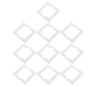 Zerodeko 10pcs Joint de Plaque Murale de Sortie à Bascule en Fibre de Verre Blanc, Protection Ignifuge et Haute Résistance la Température, pour Salles de Bains et Sécurité Domestique