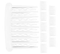 Zerodeko 10pcs Peignes à Cheveux Latéraux en Plastique Transparent Non Glissant Confortables pour Femmes, Accessoires pour Coiffures Relevées et Fixation de Voile de Mariée