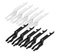 Zerodeko 10pièces Clé De Test Appel Urgence Plastique pour Point Appel Incendie Clés De Réinitialisation De Bouton Urgence Noir Blanc