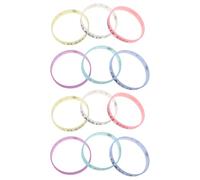 Zerodeko 12 Pièces Bracelet Lumineux en Silicone Souple pour Étudiants, pour Soirée de Remise de Diplômes et Fête Universitaire, Design Confortable et Résistant