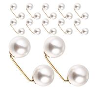 Zerodeko 12 Pièces Broche Ajustable pour Ceinture de Jean en Alliage Imitation Blanche, Design Polyvalent sans Couture pour Femmes, Accessoire Élégant et Pratique