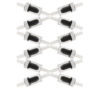 Zerodeko 12 Pièces Clapet Maintien Stable Débit D'air pour Pompe à Air en Abs Noir Anti-retour Compatible Multi-usages et Tuyau Aquarium pour Accessoires Aquarium