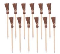 Zerodeko 12 Pièces Crayons à Écrire en Bois Thème Halloween Sorcière, Stylos Balais Créatifs, Solides et Confortables, pour Fêtes D'école et Présents D'garçon et Filles