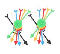 Zerodeko 12 pièces Lot de Flèches Rotatives Plastique pour Jeux de Société Accessoires de Remplacement Colorés Flèches DIY Stables et Légères pour Animation et Enseignement
