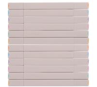 Zerodeko 12 pièces Marqueurs Fluorescents Étudiants Couleurs Pastel Stylos Surligneur Portable pour Codage Couleur Journal Dessin et Prise de Notes