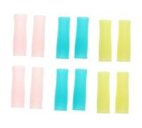 Zerodeko 12 pièces Protège-ciseaux Cuticule Silicone Antidérapant Manches de Coupe-ongles Protection Non Glissante pour Manucure Accessoires Portables pour Usage Professionnel et
