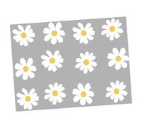 Zerodeko 12 pièces Stickers Muraux Fleur Autocollants Décoratifs Petites Marguerites Autoadhésifs pour Chambre Fille Salon DIY