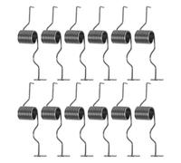 Zerodeko 12 ressorts à crochet pour semoir à maïs | Pièce de rechange pour semoir à bec de canard | Ressort de remplacement pour de jardin, 1,6 mm x 14 mm