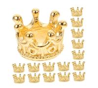 Zerodeko 120 pièces Mini Crown Charms Alliage Doré pour Fabrication de Bijoux Pendentifs DIY Polyvalents pour Colliers Bracelets et Accessoires Élégants Décorations Couronne de Petite