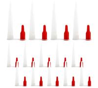 Zerodeko 14 embouts de scellant avec bouchon à vis, embouts anti-gouttes | Bouchons pour embouts de tubes de mastic, compatibles avec les tubes de calfeutrage, empêchent le colmatage, installation