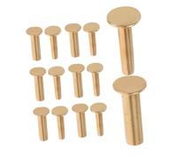Zerodeko 14 Paires Rivets de Fixation pour Poignées de Couteau Acier Inoxydable de Rivets Universels pour Réparation de Couteaux de Cuisine Attaches pour Outils de et Couteaux de Chef