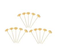 Zerodeko 15 Pièces Épingles Fleurs Décoratives Fait Main Broches Vintage Pour Robe Et Bouquet De Mariage Épingle De Sûreté Métal Pour Femme Et Mariée