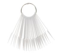 Zerodeko 150 pièces Présentoir Ongles Éventail Nuancier Faux Ongles Pratique Forme Fan pour Nail Art Affichage Couleur Vernis Manucure Salon et DIY