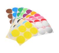 Zerodeko 16 Feuilles D’étiquettes Autocollantes Rondes Imprimables 80 Mm, Papier Imperméable Multi-couleurs, Autocollants Adhésifs pour Bureau, École et Organisation, Compatibles