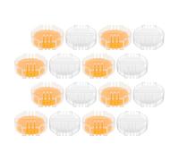 Zerodeko 16 Pcs Cire D’abeille pour Fils à Broder Conditionneur de Fil à Couture en Cire Naturelle Bloc Jaune et Blanc Boîte Plastique Renforcement pour Broderie et Quilting