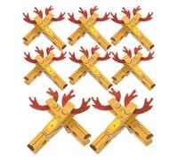 Zerodeko 16 Pièces Mini Pinces Photo en Bois Renne, Clips Rustiques | Finition Lisse, Prise Sûre, pour Documents et Plantes, Usage Vitres, Murs D’école