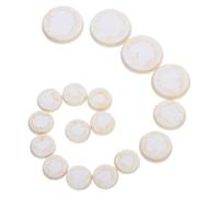 Zerodeko 17 Pièces Kit de Remplacement 17 Tampons pour Clarinette en Feutre et Cuir D'agneau Blanc, Non Autocollants, Garantissant une Étanchéité pour Entretien Instrument à Vent
