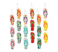 Zerodeko 18pièces Bannière Tropicale Hawaïenne De Plage Pour Décoration De Fête Été Bannières De Piscine Pour Célébrations De Motifs Carton