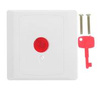 Zerodeko 1ensemble Bouton Urgence Mural avec e Réinitialisation Bouton Alarme Manuel pour Appel Rapide Assistance Dispositif de Réarmement Facile pour Domicile et Extérieur