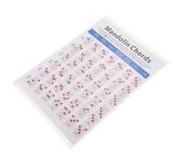 Zerodeko 1pc Affiche des Accords de Mandoline Pratique en Papier Couché Léger et Facile à Transporter pour Débutants et Compositeurs