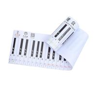 Zerodeko 1pièce Tableau de Pratique pour Clavier de Piano Touches Simulation des Doigts pour Débutants Apprentissage Clair et Rapide