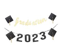 Zerodeko 2 Ensembles Bannière de Félicitations pour Remise de Diplômes Décorations Graduation de Panneaux Suspendus pour Photobooth