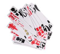 Zerodeko 2 Ensembles Chinese Circle Playing Card Decks Laminated Bridge Cards with Characters Traditional Folk Game for Families and Tabletop Entertainment