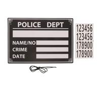 Zerodeko 2 Ensembles de plaques nominatives de Prison en Carton,