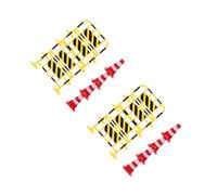 Zerodeko 2 Ensembles Jouets De Route De Route De Simulation De Circulation Pliant Nombre Pré Barrière De Circulation Miniature Modèle De Barrages Routiers Abdos 8 Pièces * 2