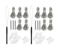 Zerodeko 2 Ensembles Kit de Réparation pour Stores Plissés, Kit de Réparation pour Stores de Fenêtre de Camping-Car, Plastique, Portable, Installation Facile, pour Fenêtres de Véhicule,